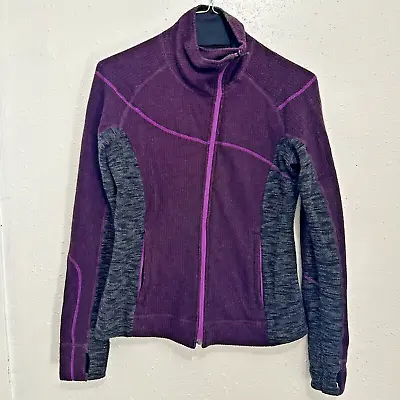 Buy Title Nine Purple Wool Blend Full Zip Up Performance Wear Jacket Outdoor Women S • 31.18£