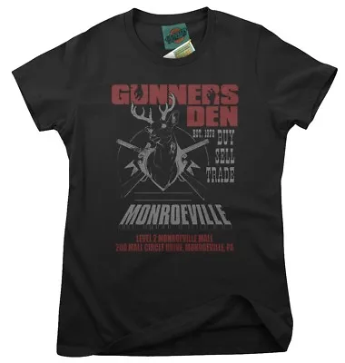 Buy DAWN OF THE DEAD Inspired GUNNERS DEN Monroeville Zombie, Women's T-Shirt • 18£
