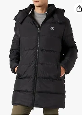 Buy Stylish Mid Length Calvin Klein Jacket Down Puffa S Srp£265 • 99£