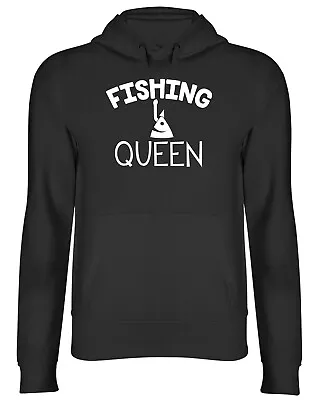 Buy Fishing Queen Mens Womens Hooded Top Hoodie • 17.99£