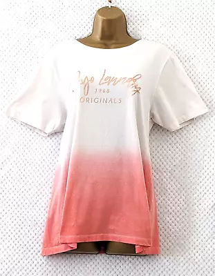 Buy TOKYO LAUNDRY Womens T-Shirt Top Sz 12 Pink Ombre Short Sleeve Summer Casual • 7.50£
