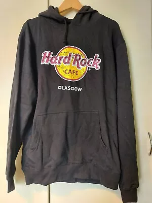 Buy Hard Rock Cafe Glasgow Black Hoodie New With Tags Adult Large • 14.99£
