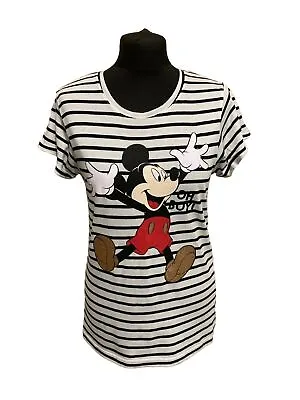 Buy Disney Mickey Mouse Pyjama Top - Blue And White - Size S - Love To Lounge • 2£