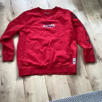 Buy Vintage Acme Clothing Looney Tunes Red Sweatshirt Size XXL Roadrunner • 30£