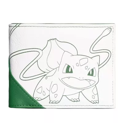 Buy Pokemon Bulbasaur Bi-Fold Wallet Male White/Green MW114552POK, White/Green, One  • 20.86£
