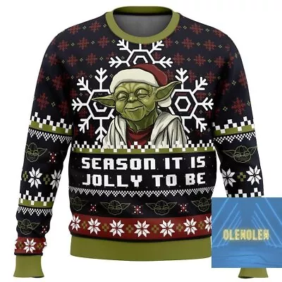 Buy Christmas Gift, Baby Yoda Ugly Christmas Sweater, Season It Is Jolly To Be Ugly  • 38.83£
