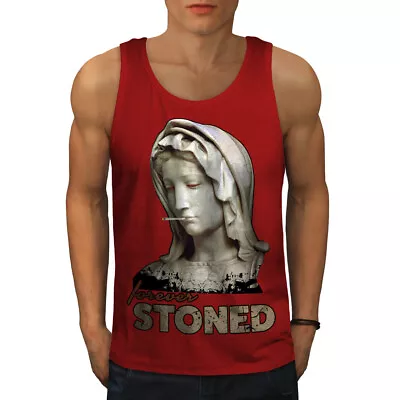 Buy Wellcoda Stoned Blunt Stoner Mens Tank Top, Ancient Active Sports Shirt • 15.99£