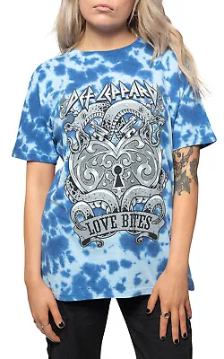 Buy Def Leppard Love Bites Dye Wash T Shirt • 17.95£