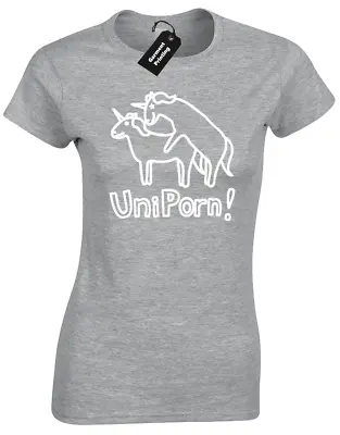 Buy Uniporn Ladies T Shirt Funny Rude Unicorn Design Gift Present Idea Top • 8.99£