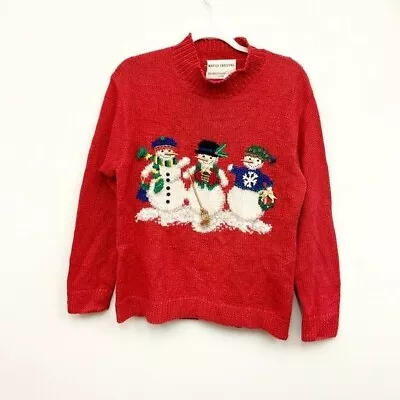 Buy Vintage Marisa Christina 1998 Collection Christmas Knit Sweater Womens Size M-L • 21.73£