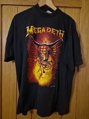 Buy Mens Megadeth 1994 Count Down To Extinction T Shirt XL • 120£