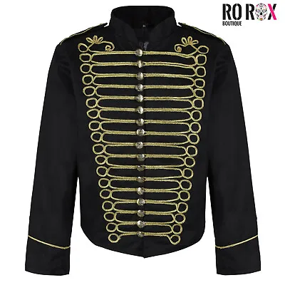 Buy Men's Military Drummer Parade Jacket - Marching Band Stage Wear Long Sleeve Coat • 36£