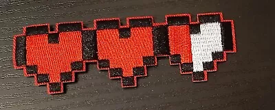 Buy Life Hearts Gamers Health Sew Or Iron On Patch, Gaming Badge Clothes Applique  • 1.89£