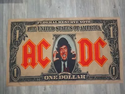 Buy AC-DC AC/DC Posterflagge Fahne Flag Flagge Poster Krokus One Dollar6666 • 25.84£