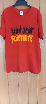 Buy Red Fortnite T-Shirt Age 9 - 11 Years. (JHK) 100% Cotton. • 2.20£