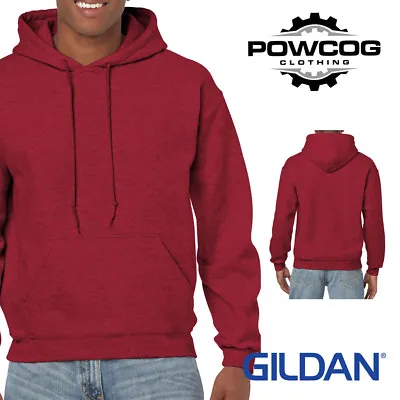 Buy Gildan Plain Hooded Sweatshirt Mens Womens Soft Heavyweight Hoodie Top G18500 • 14.95£