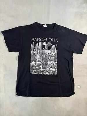 Buy American Vintage Barcelona Spain Cathedral Image Medium Gwailor Tee • 19.17£