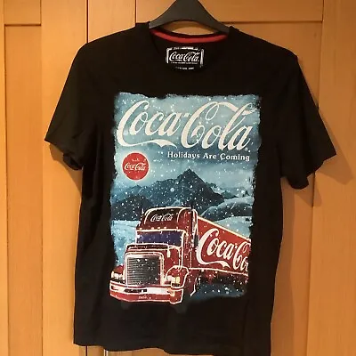 Buy Coco Cola T Shirt Christmas Holidays Are Coming Excellent Condition Medium • 5£