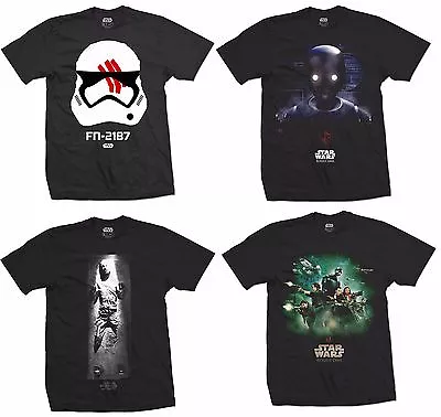 Buy Star Wars Mens T Shirts New Short Sleeve Official Rogue One Force Awakens UK • 7.49£