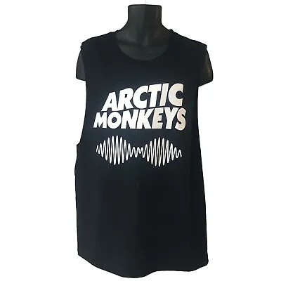Buy Arctic Monkeys Tank Top Singlet Large Black Graphic Print Logo Rock Wear • 20.45£
