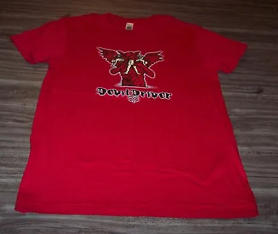 Buy WOMEN'S TEEN DEVIL DRIVER T-shirt LARGE Metal Band NEW 2005 • 18.90£