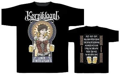 Buy Korpiklaani A Man With A Plan Shirt S M L XL XXL Folk Metal Tshirt Official  • 20.11£