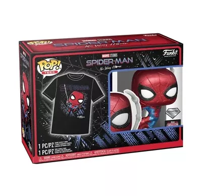 Buy Funko Pop SpiderMan No Way Home Diamond #1160 Target Exclusive W/ XL T-Shirt • 47.24£