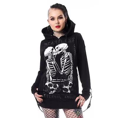 Buy Heartless Karin Hood Ladies Black Goth Emo Punk • 39.99£
