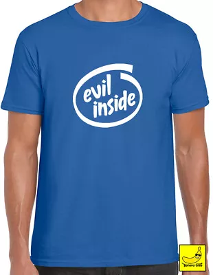 Buy Evil Inside Funny Halloween T-Shirt Computing Geek PC Ghost Tee Novelty Costume • 7.99£