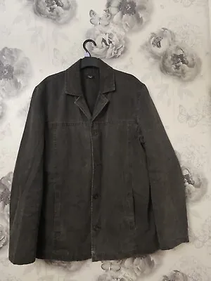 Buy Next Dark Grey Casual 100% Cotton Denim Jacket M P2P 21  • 10£