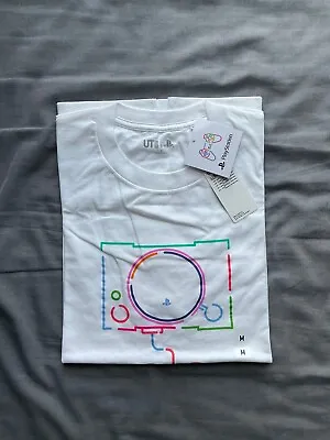 Buy Uniqlo X PlayStation Men’s T-shirt White SIZE M • 14£