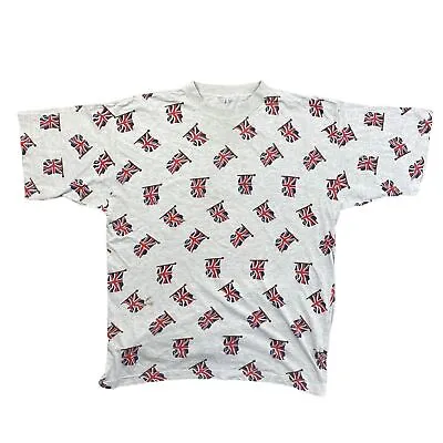 Buy Great Britain Grey T-Shirt Big Logo Regular Short Sleeve Mens XL • 11.99£