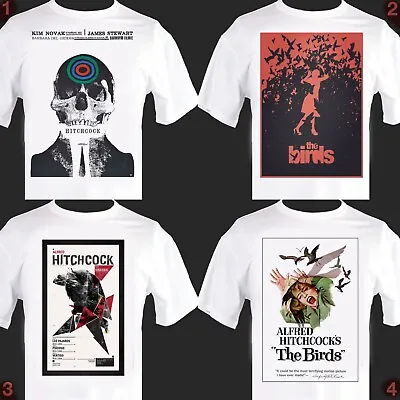 Buy Alfred Hitchcock - Vintage Style Horror Tshirt. The Birds, Psycho • 15.95£
