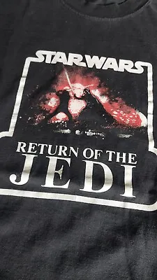 Buy Star Wars Return Of The Jedi T-shirt   SHIRT Used LARGE Darth Vader • 3.78£