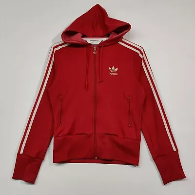 Buy Adidas Full Zip Hooodie Red Womens L • 16.99£