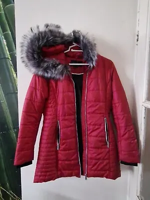 Buy Centigrade Jacket Anorak Detachable Hood Faux Fur Size XS • 18.99£