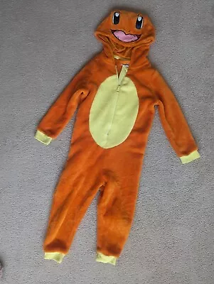 Buy Pokémon 3-4 Years All In One Pyjamas Charmander Outfit Fleece Clothes Night Wear • 8£