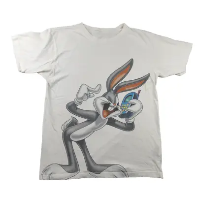 Buy Looney Tunes Bugs Bunny Graphic T Shirt Size 14 Womens White • 11.69£
