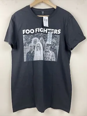 Buy NWT Bay Island Sportswear Foo Fighters Old Men Band Shirt Women’s Size Large • 14.17£