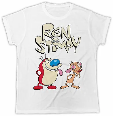 Buy Ren And Stimpy T Shirt Poster Retro Gift Cool Cartoon 80s 90s  Unisex Tee • 6.99£