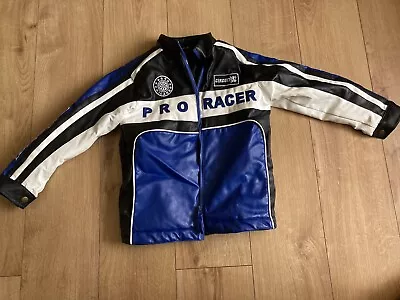 Buy Boys Stunning REBEL Bikers Jacket Size 7-8 Years Padded Inside • 7.99£