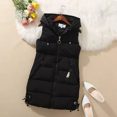 Buy Womens Padded Jacket Body Warmer Quilted Up Waistcoat Soft Gilet Vest Winter Zip • 20.19£