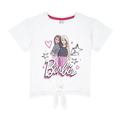 Buy Barbie Girls T-Shirt, Tie Knot T-Shirt, Ages 3 To 10 Years Old • 9.95£