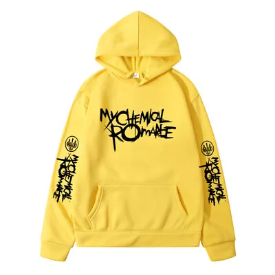 Buy 2024 New My Chemical Romance 2D Printed Casual Loose Hooded Sweatshirt Niche • 22.55£