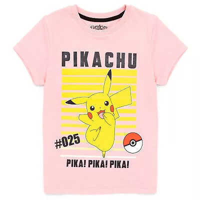 Buy Pokemon Girls Pikachu T-Shirt NS6663 • 10.96£