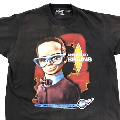 Buy Vintage Thunderbirds T Shirt 1994 Single Stitch Acme Tag Mens Size L Large Brain • 63.24£