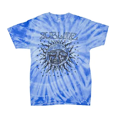 Buy M&O GOLD Sublime Sun Tie Dye T-Shirt Blue Short Sleeve Womens S • 8.99£
