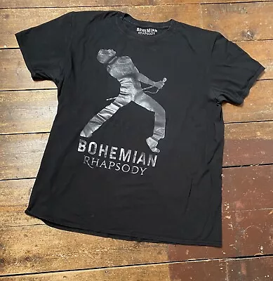Buy Queen Bohemian Rhapsody Mens Black Tshirt Size XL Freddie Mercury • 6£