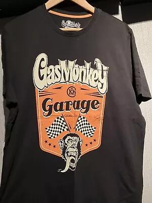 Buy Gas Monkey Mens T Shirt Large Black Graphic Print Short Sleeve Crew Neck Cotton • 5£