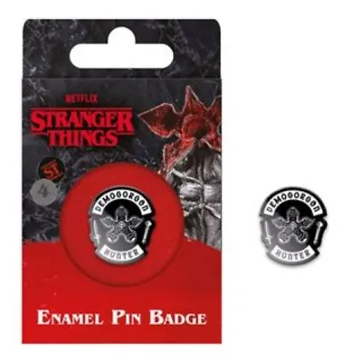 Buy Impact Merch. Badge: Stranger Things 4 - Demogorgon Hunter - Enamel Pin Badge • 1.87£